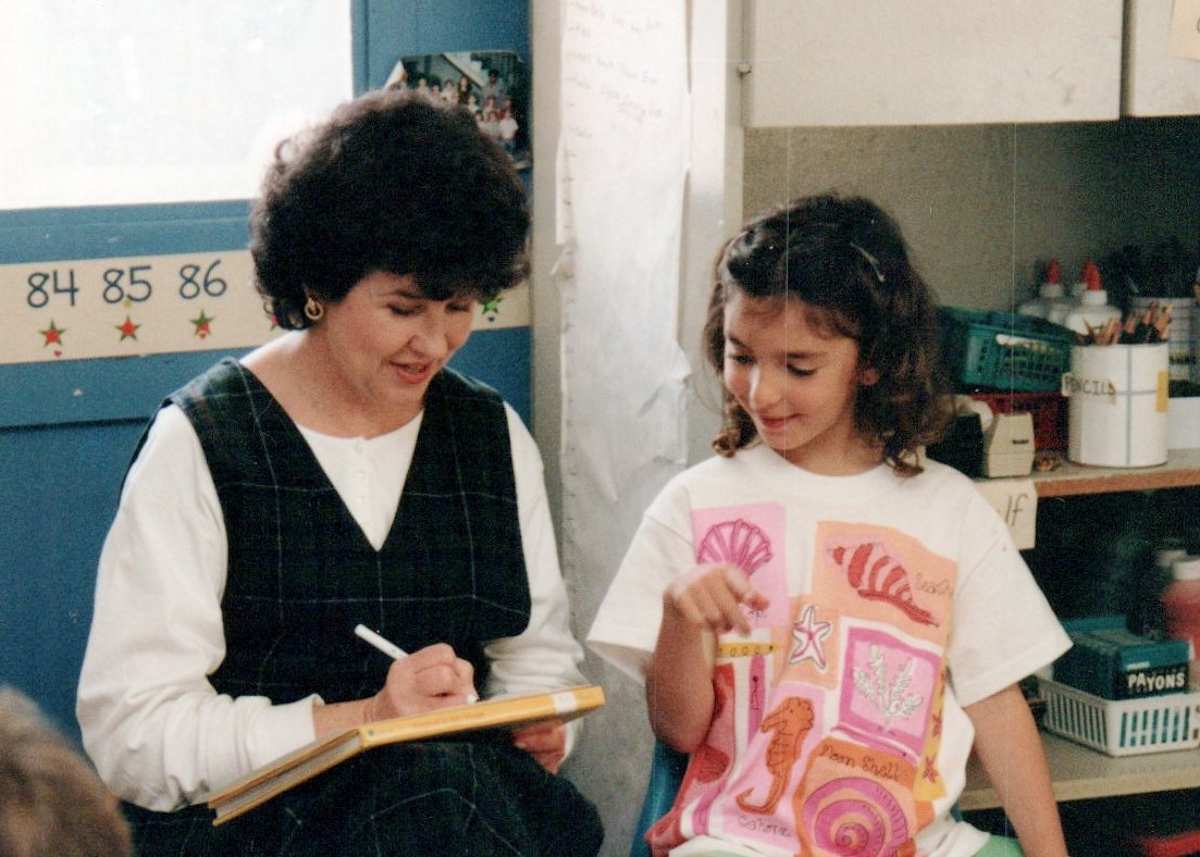 Alexa Schwarzman as a PS1 student