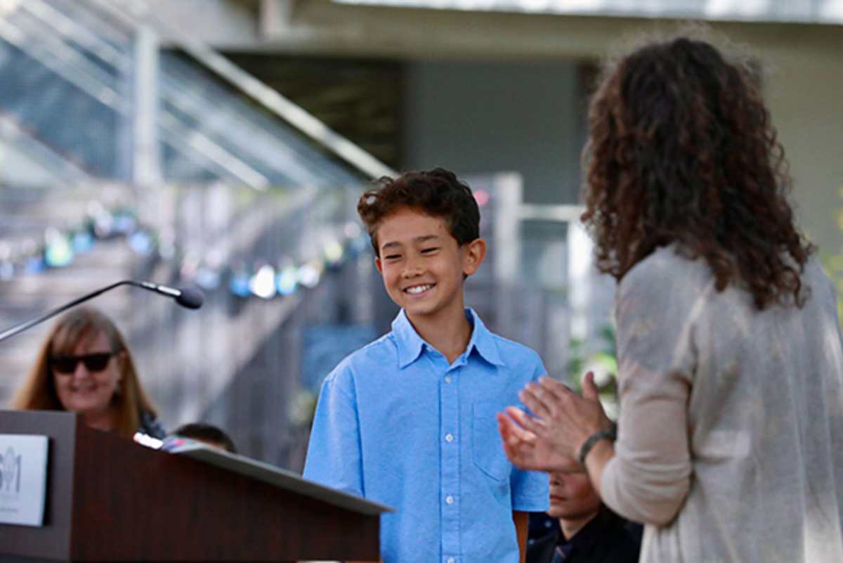 A PS1 sixth grader at graduation
