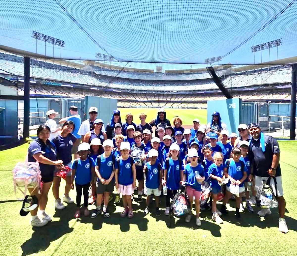 Power Play campers on a field trip to Dodger Stadium